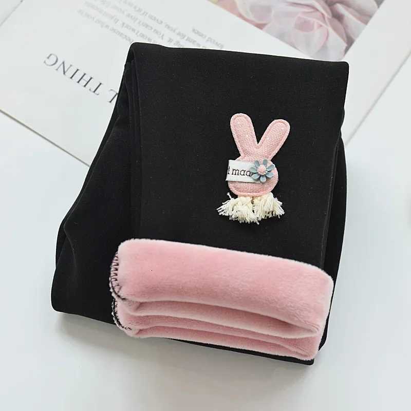 Kids Leggings Cartoon Rabbit CashmereStyle Leggings Baby Girl Winter Pants Soft Kids Autumn WearT251027