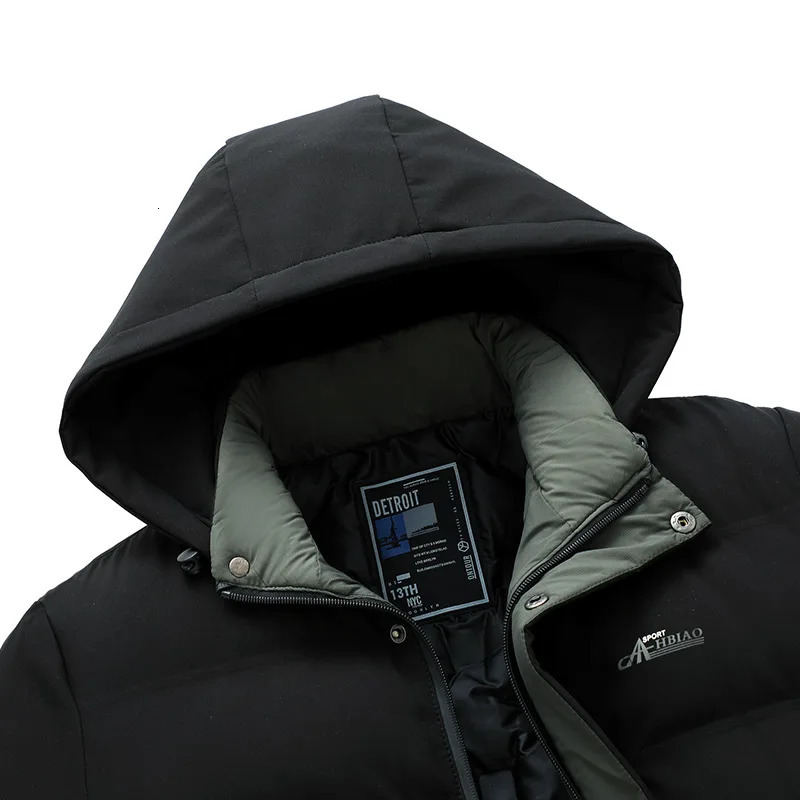 Top Grade Thicken Fashion Outerwear Winter Warm Hooded Business Parka Coat Mens est Jacket Windbreaker 251015