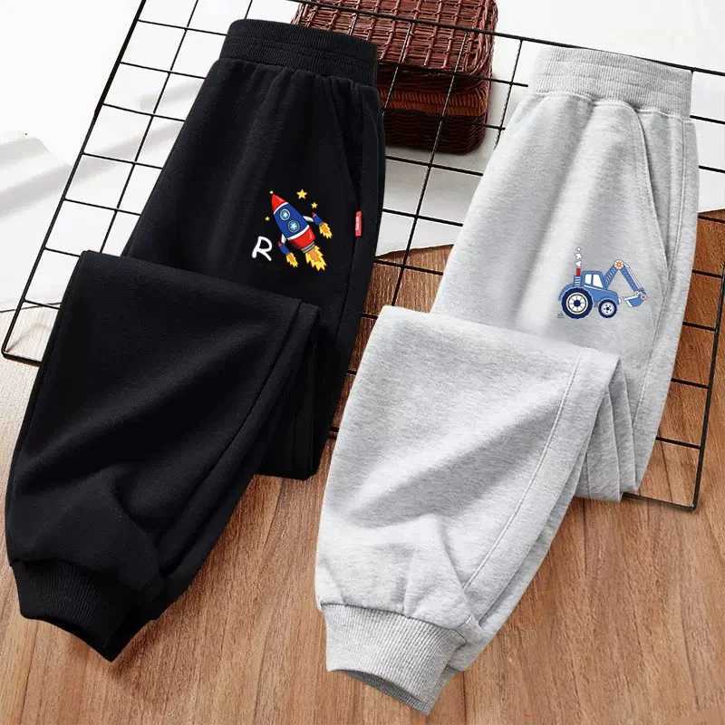 2024 Children Brand Trousers Excavator Cartoon Long Pants Little Boys Outdoor Sweatpants Fall Casual Clothing 313YT251027