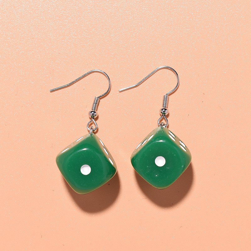 Creative Designer earrings fashionable dice earrings exquisite unique personality pendant earrings for women free shipping luxury earrings birthday gi
