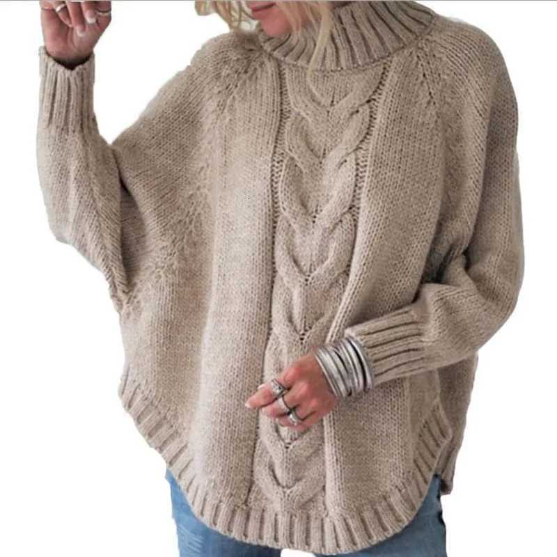 Europe Autumn Winter New Pullover Women Largesize Loose Bat Sleeve Knitted Sweater Female Fashion StreetwearT251027