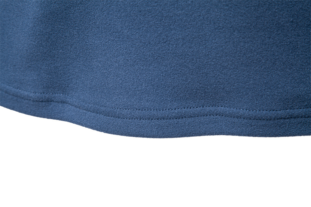 designer hoodie Autumn/Winter Men's Stand Collar Half-Zip Long Sleeve Velvet Warm Base Layer Shirt Men's Sweatshirt European Size S-2XL