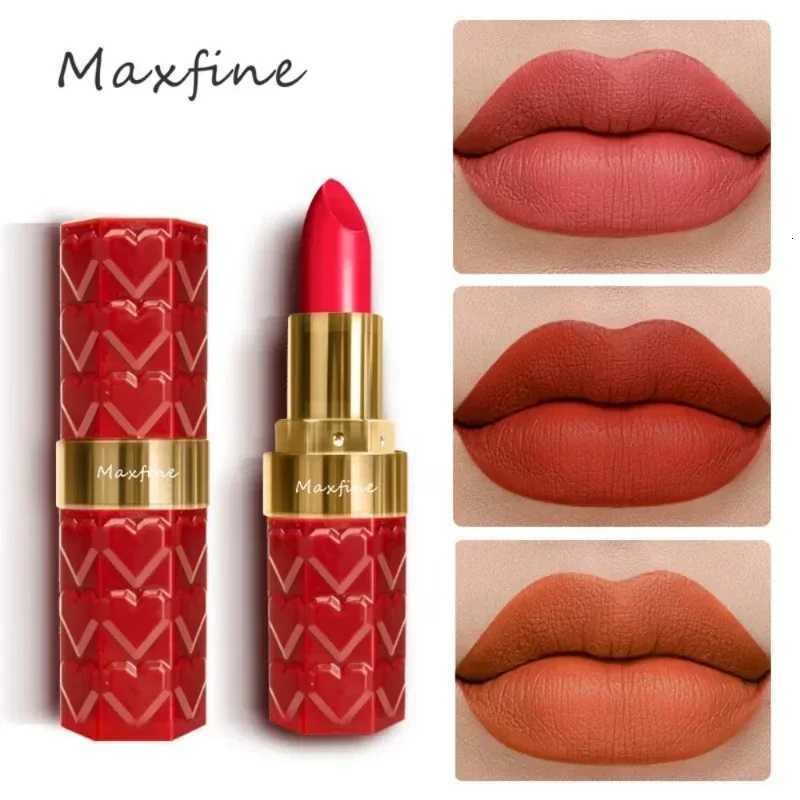 Maxfine8 Color Matte Lipstick Waterproof Moisturizing Popular Color Fashion Lipstick Lasting Non Stick Cup Makeup Cosmetic 42g W251027
