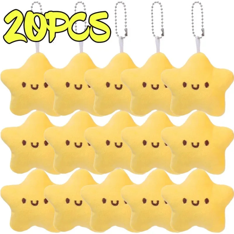 Yellow Little Star Pendant Y2K Exquisite Cute Daily Keychains Cartoon Squeaking Star Key Rings Fashion Jewelry Accessories Gifts 251027