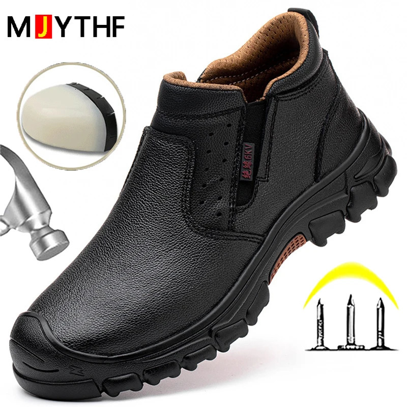 Waterproof Work Boots Safety Composite Toe Shoes Men Antismash Antipuncture Safety Shoes Antiscald Welding Shoes Protective 251023