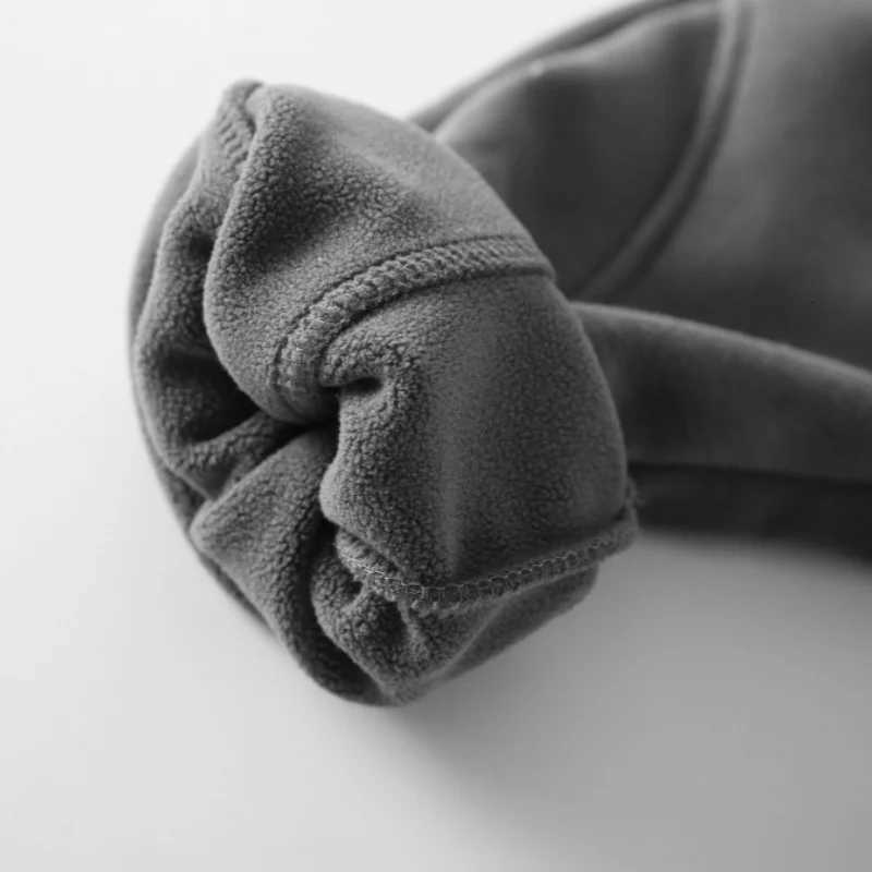 2025 Autumn Winter New Kids Thickened Fleece Lined Sports Joggers Boys Elastic Waist Trousers 3 8YT251027