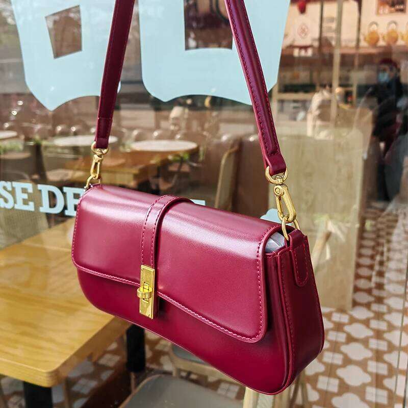 Designer Women Baguette High Quality Genuine Leather Shoulder Bag Fashion Cowhide Women's Crossbody Bags 2517