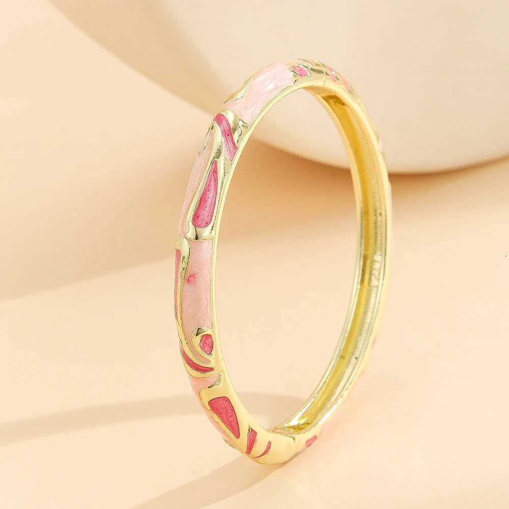 Fashion sty gold plated enamel cloisonne bracet bang jewelry gift it for girls wenW251027