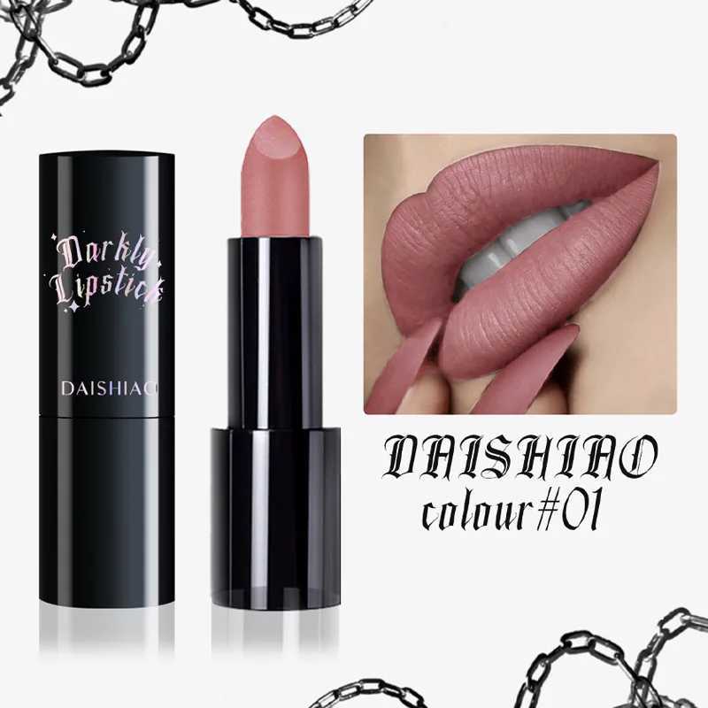 Halloween Dark Night Lipstick Waterproof and Longlasting Black Dark Purple Matte Lipstick Makeup Lip Cosmetics W251027