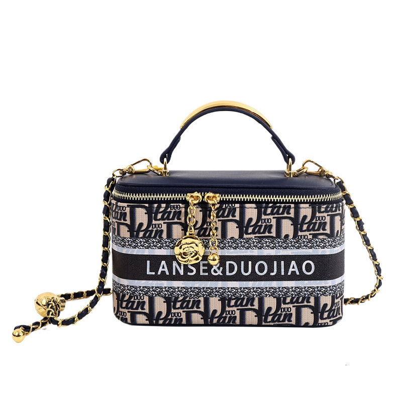 Free shipping designer bag High-end Niche Design Printed Box Bag for Women New Commuter Single Shoulder Crossbody Small Square Bag