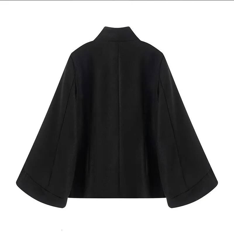 winter jacket women Jacket Fashion Double-Breasted Short Coats Women Casual High Street Batwing Long Sleeve New Jackets Outerwear