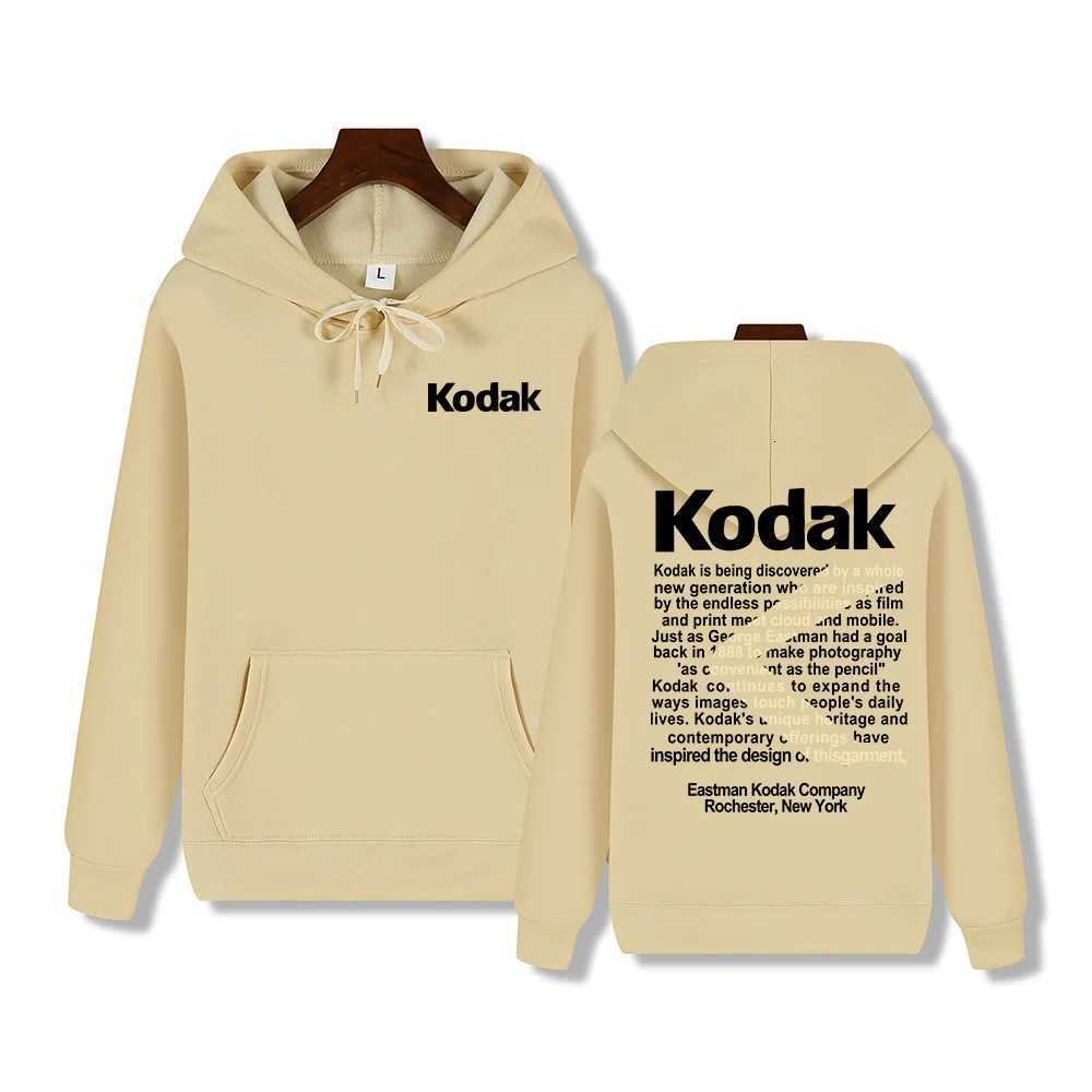 Kodak Brand New Retro Trend Y2K Print Fashion Mens Sportswear Autumn Winter Daily Street Casual Comfortable Loose Sports Hoodie W251027