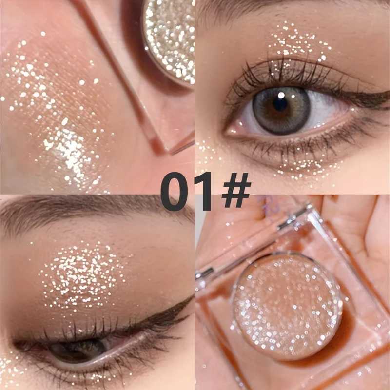 1 PC Monochrome Glitter Eyeshadow Shiny Eye Shadow Palette Highlighter Powder Shimmer Bright Earth Color Eye Makeup CosmeticsXJ251027