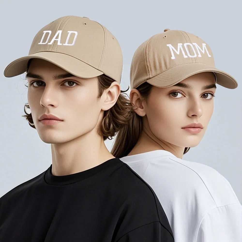 DAD MOM Embroidery Pure Cotton Mens Baseball Cap For Man Womnes Fashion Sport Golf Caps Sun Hat DropshippingW251027