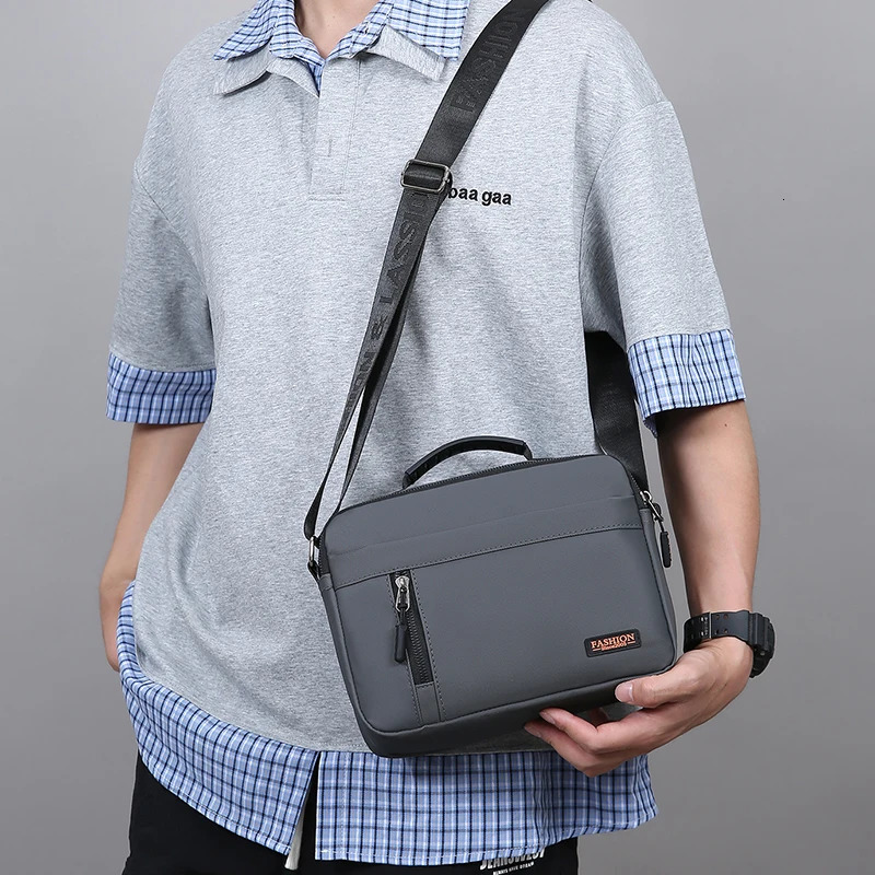 Trendy Mens Bag Simple Crossbody For Business Travel Versatile Handbag 251014
