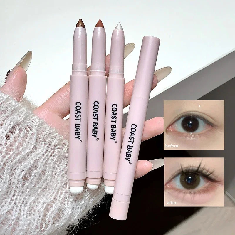 10 Colors Doubleended Lying Silkworm Eyeshadow Pen Pearlescent Matte Highlighter Shadow Pen Longlasting Brightening Eye Makeup 251027