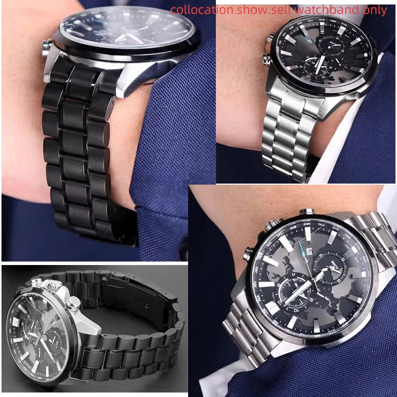 For Seiko Curved End Stainless Steel Strap Men 20mm 22mm High Quality Metal Watchband Watch Chain Bracelet 251027