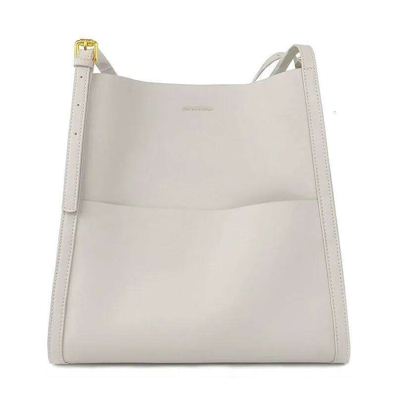 New Genuine Cowhide Large Tote Women Designer Handbag Big Capacity Fashionable Crossbody Shoulder Bag For