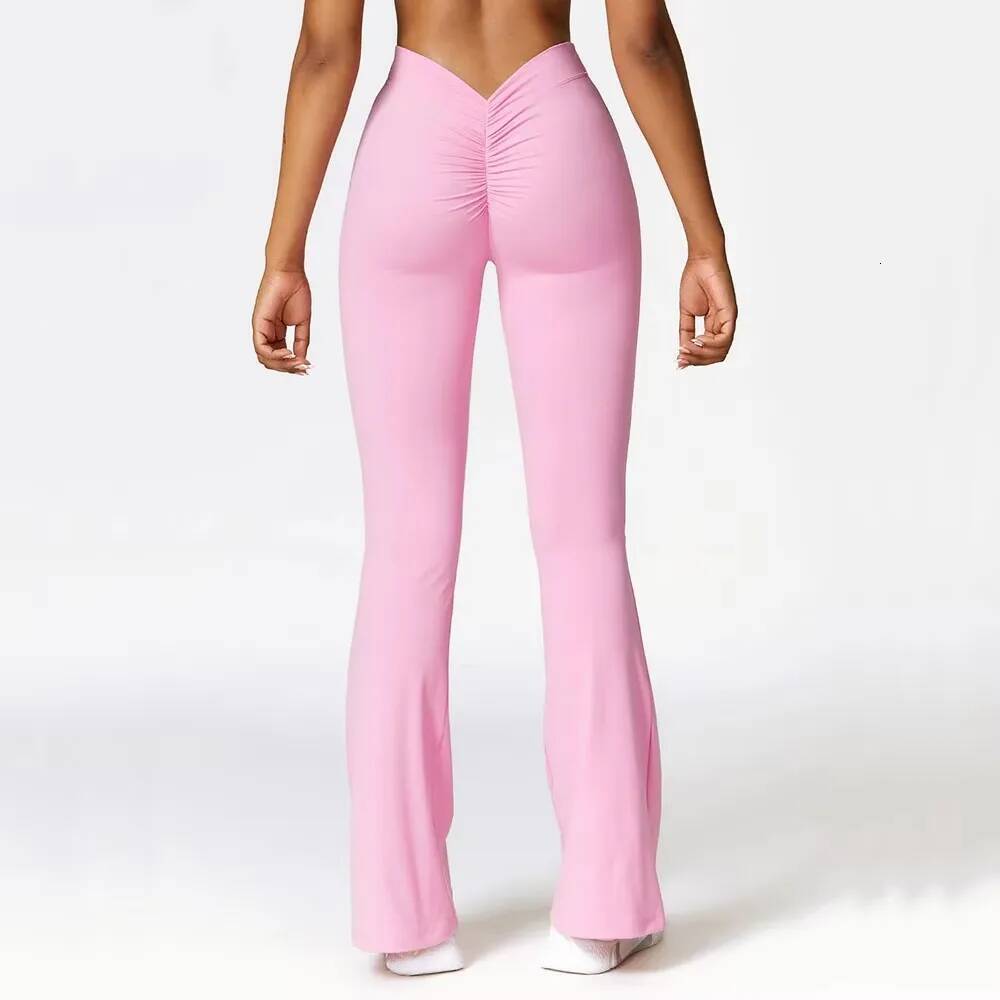 winter jacket women Gym Fiess Sports Flared Pant Dance Trousers V-shaped Hip Yoga Flare Leggings High Waist Wide Leg Pants Women