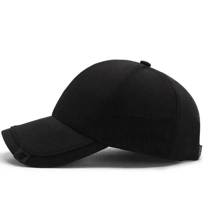 Hat Mens Tide Sunshade Cap Korean Mens Sun Hat Black Ins Tide Simple Casual And Versatile Baseball CapW251027