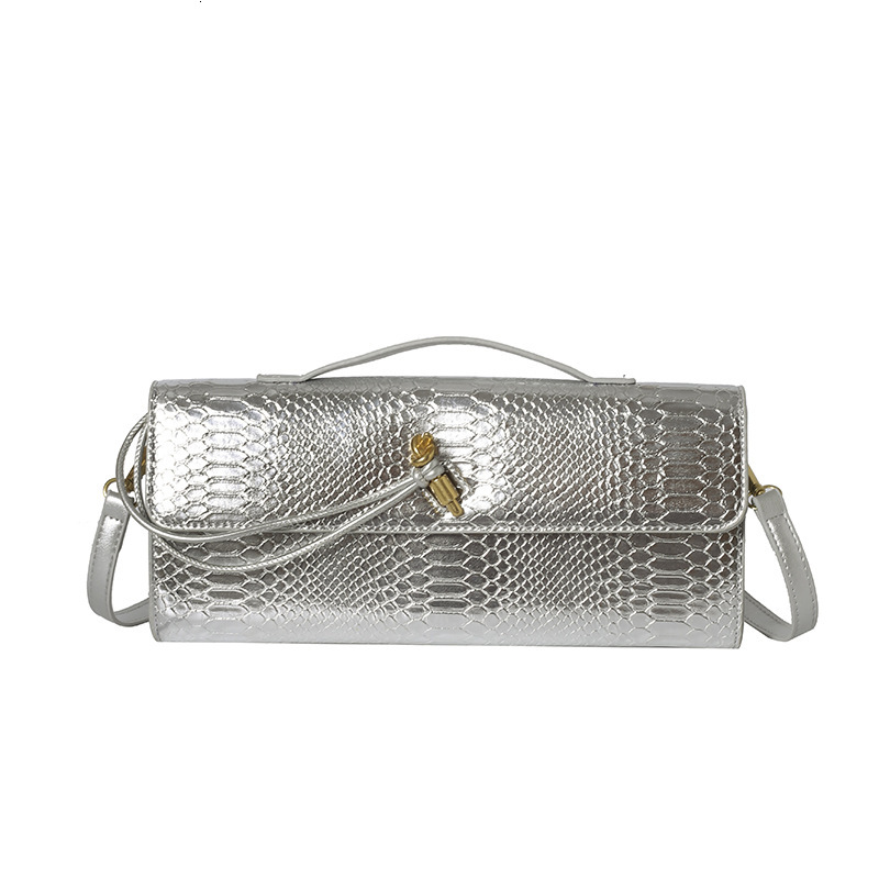 Free shipping designer bag New Fashion Crocodile Pattern Clutch Organ Bag Evening Bag Single Shoulder Crossbody Bag