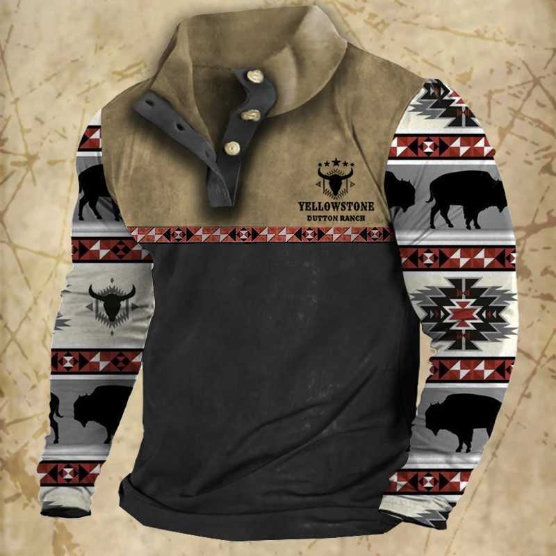 Vintage Mens Hoodies Autumn Long Sleeved Street Button Pullover Oversized Clothing For Men Sweatshirt Fashion Casual Hoodie W251027