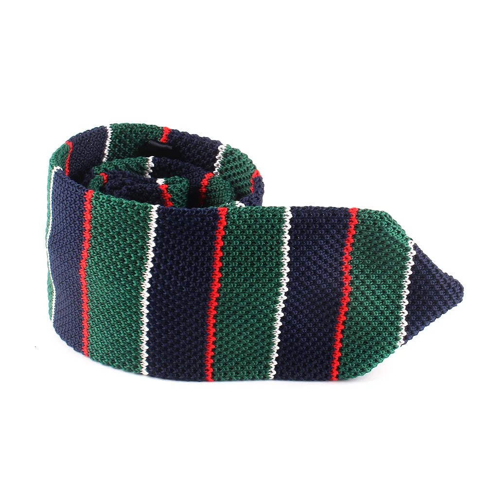 Knit Ties Casual Skinny Necktie For Party Boys Girls Knitted Striped Neck Tie Wedding Necktie For Groom Neck Wear For Men 251022