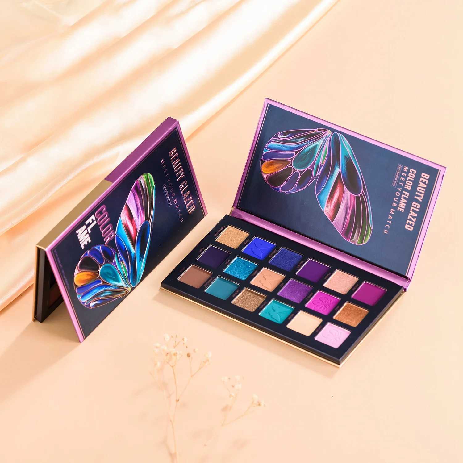 BEAUTY GLAZED Butterfly Highly Pigmented Eyeshadow Palette Smooth Matte Shimmer Eye Shadow Easy To Blend 18 Colors Eye MakeupXJ251027