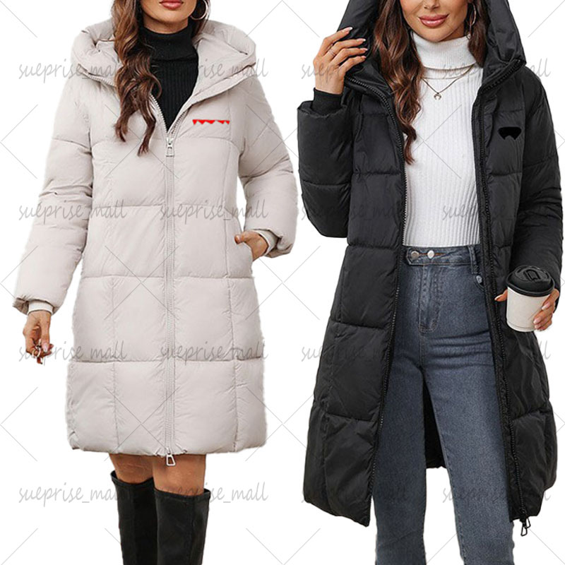 Women's Down & Parkas Winter Outdoor Windbreaker Outerwear Hooded Fourrure Manteau Coat Hiver Parka Doudoune Thickened long style PPP