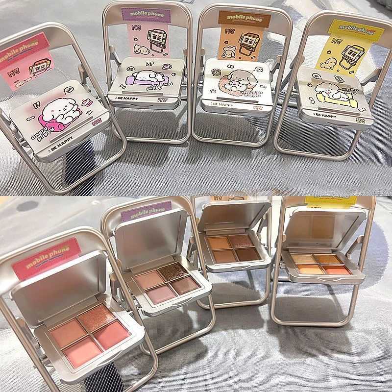 MYY Eyeshadow Palette Blendable Matte Glitter Shimmer Shades for Daily Makeup 4 Colors Mobile phone holder chair designXJ251027