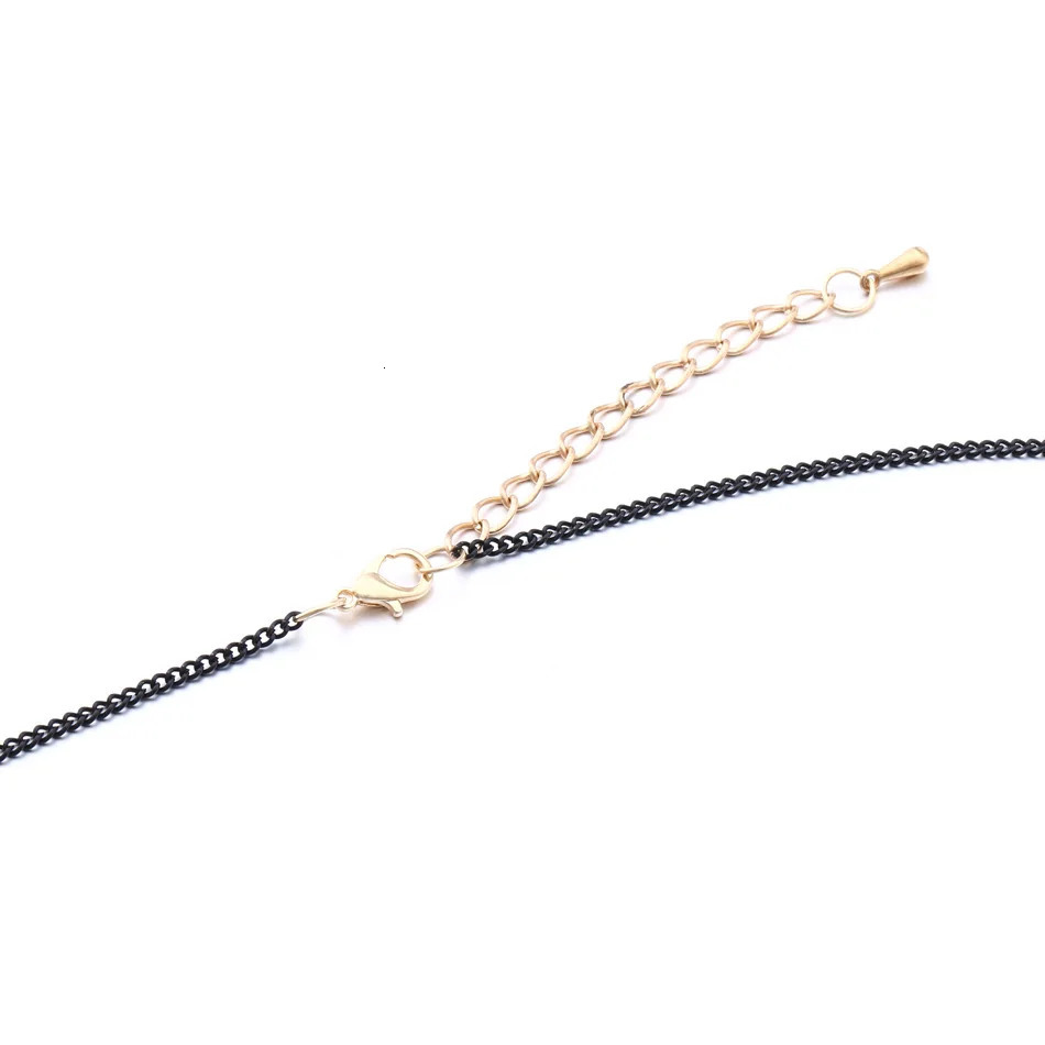 Vintage Geometric Wood Beads Pendants Necklaces for Women Simple Black Chain Necklace Fashion Jewelry for Gifts Party 251020