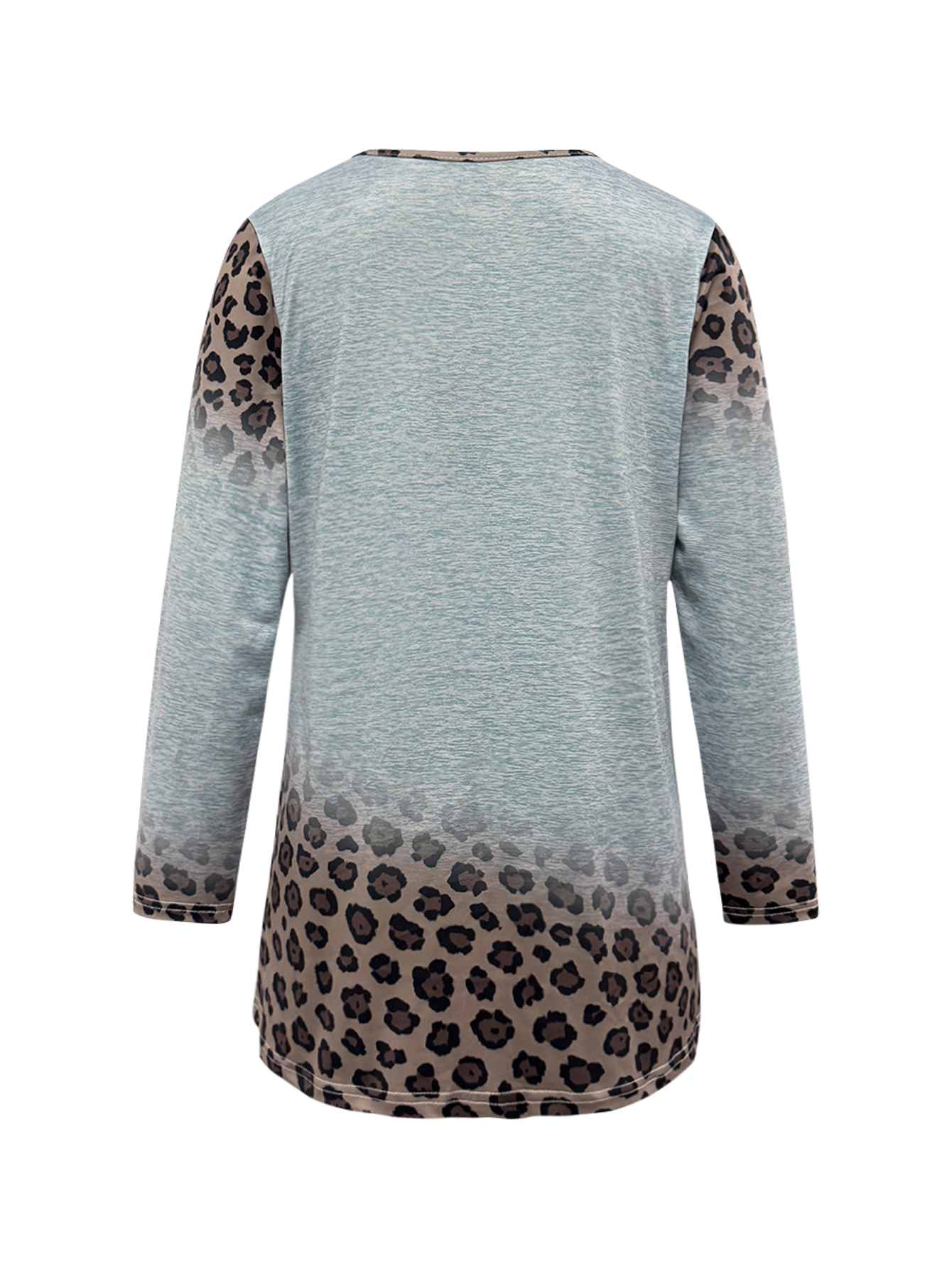 Elegant Cowgirl Inspired Leopard Patterned Pullover for Ladies Easy Wear & Remove Design, Soft Fabric---CF55150