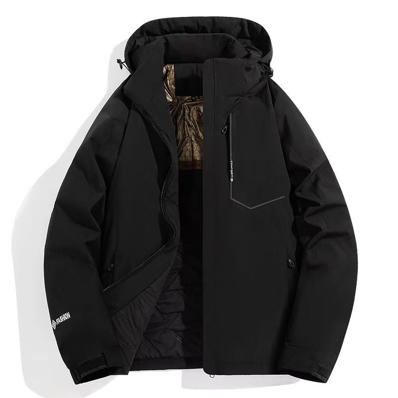 Couples padded jacket men's warm hooded 2025 winter new jacket men's graphene cotton-padded jacket coat.