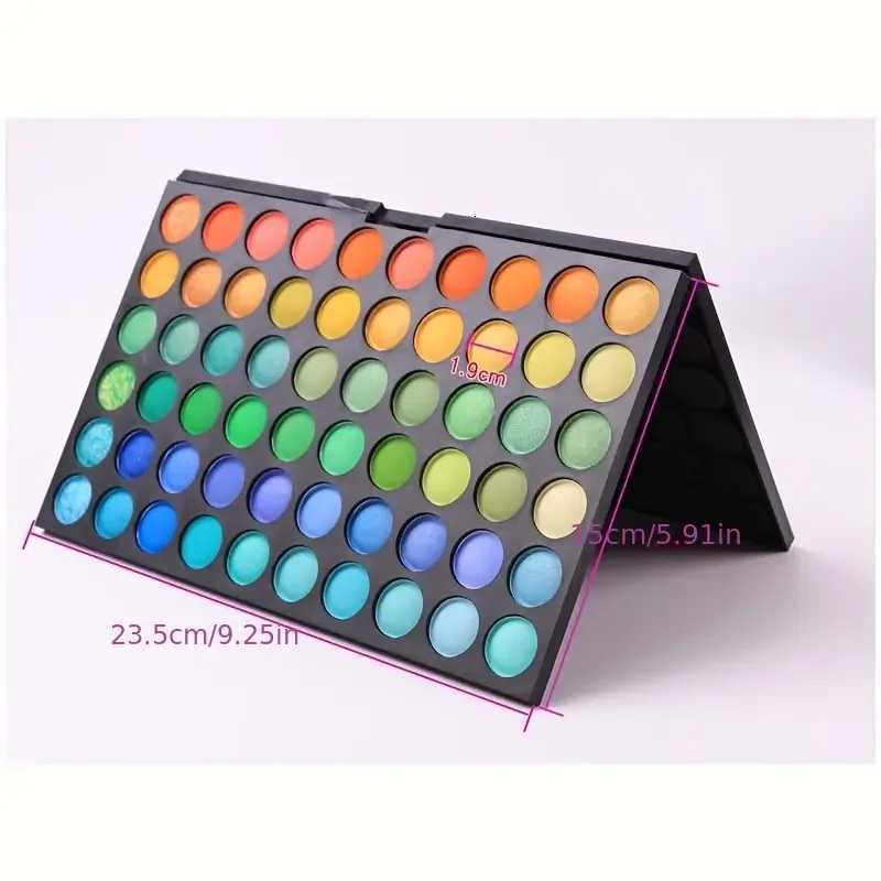 120 Color Eyeshadow Palette with Matte and Shimmer Effects Nude Warm Tones for Parties Events and Professional Makeup ArtistryXJ251027