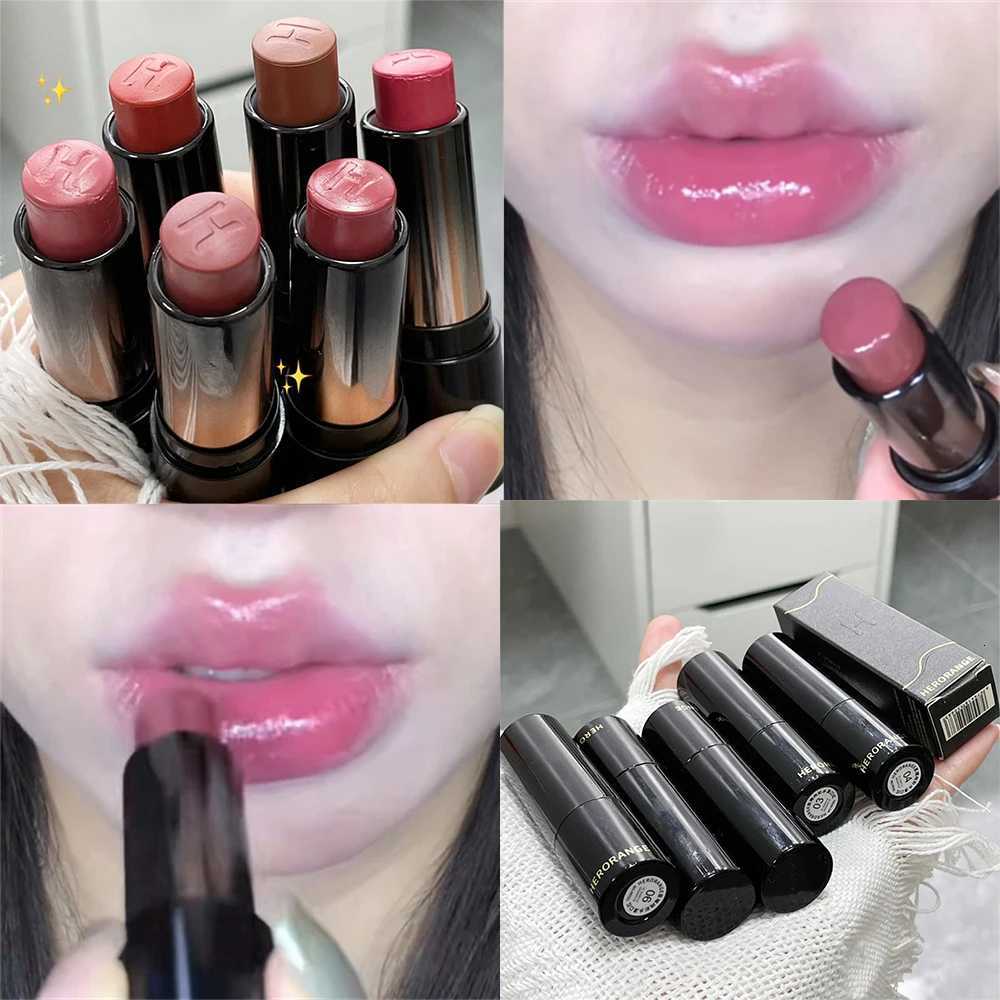 Lipstick Red Brown Lipstick Waterproof Moisturizing Mirror Lipstick Nude Lip Gloss Natural Rouge Balm Longlasting Makeup Stick W251027