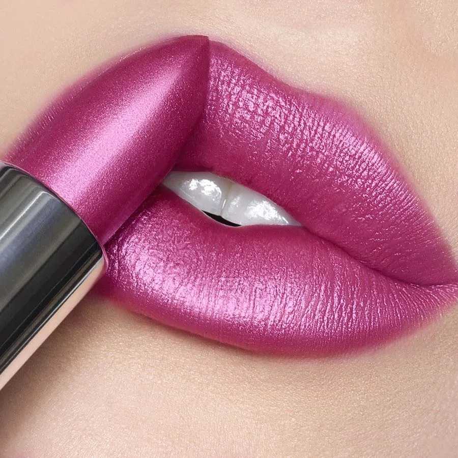 PC Red Metallic Lipstick Longlasting Glitter Lip Glaze Waterproof Moisturize Luminous liptint Shimmer Shiny Lipgloss Makeup W251027