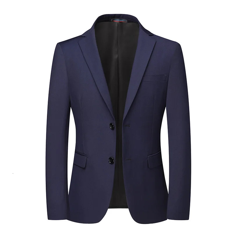 Blazer Mens Fashion Business Solid Color British Style Professional Work Groom Wedding Dress Man Blazer Jacket 251023