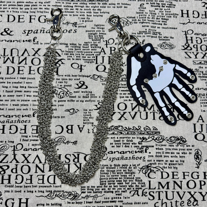 punk style pants chain handmade small hanging bead chain personalized neutral waist decoration 251024