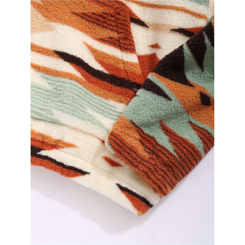 Women's Aztec Tribal Print Hoodie - Ultra-Soft Fleece-Lined Pullover Sweatshirt, Cozy Winter Hooded Everyday & Special Ocns, Autumn/Winter Clothi