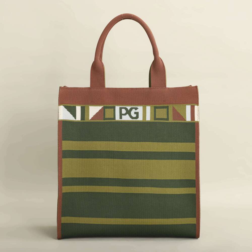 PG PATSY GARIS Unique Style Design Shopping Colorful Striped Handbag Fashion Shoulder Bag