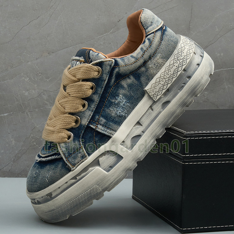 designer running shoes vintage canvas mens trainers fashion classic denim breathable durable ant-skid sole sneakers size 39-44