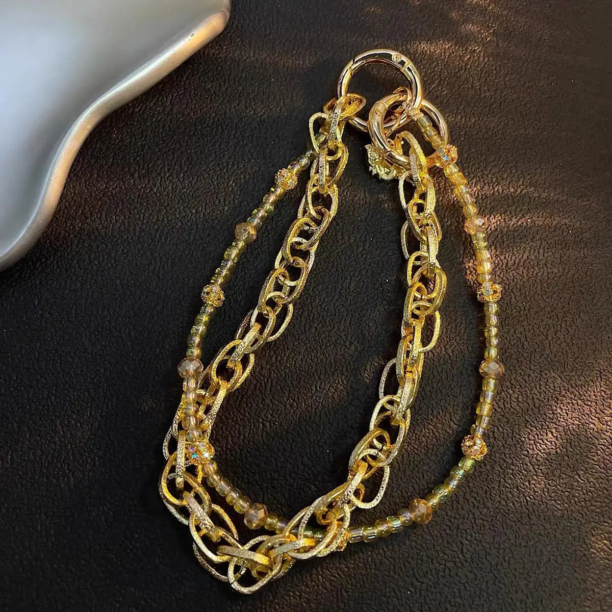 Short Handbag Strap Replacement Handles Bag Hardware Purse Handbag Handles Bag Decorations Bag Charms Punk Style Keychains 251023