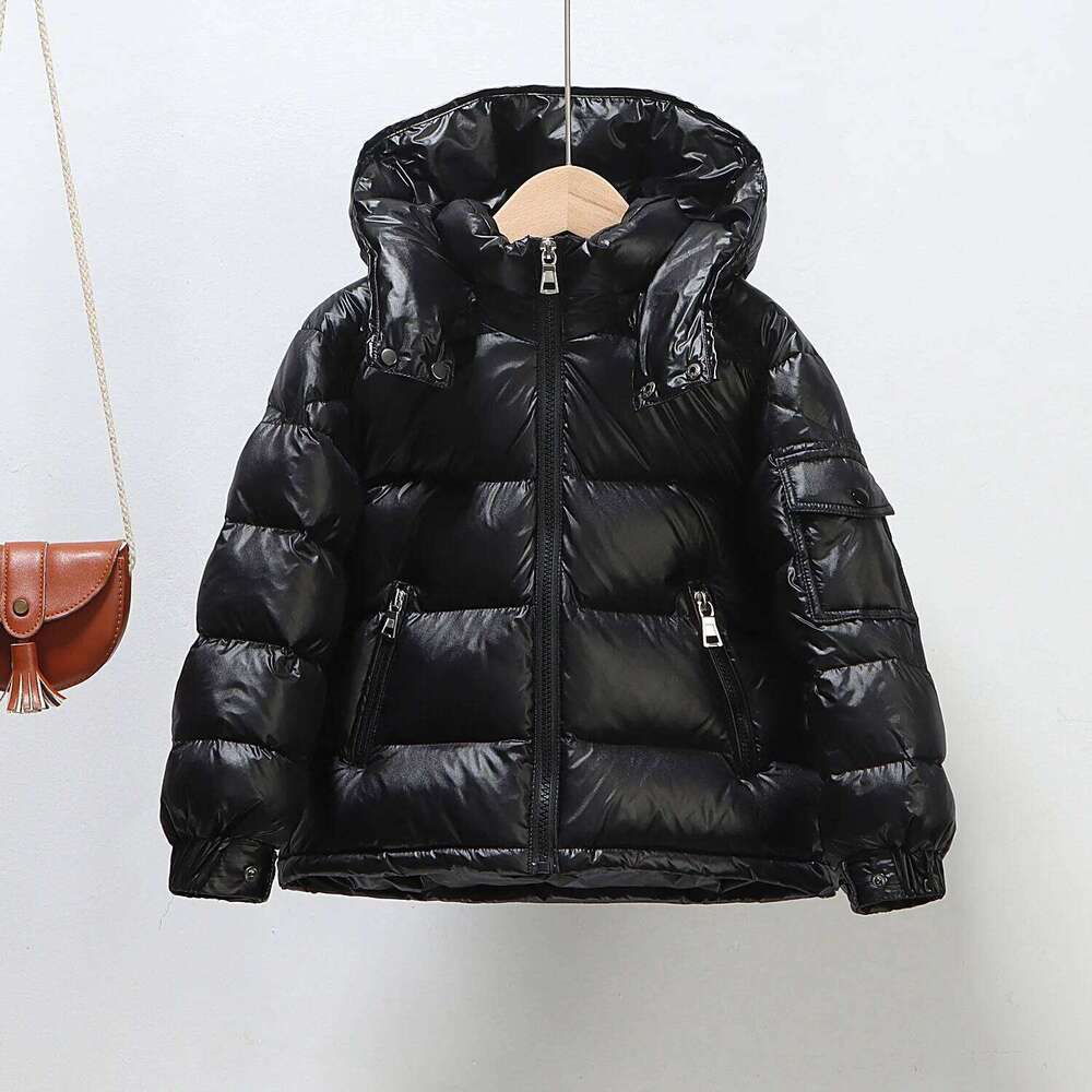 Winter Children Duck Down Jacket Korean Hooded Thick Warm Young Teens Girl Snowwear Coat 4-14Y Kids Girls Short Parka