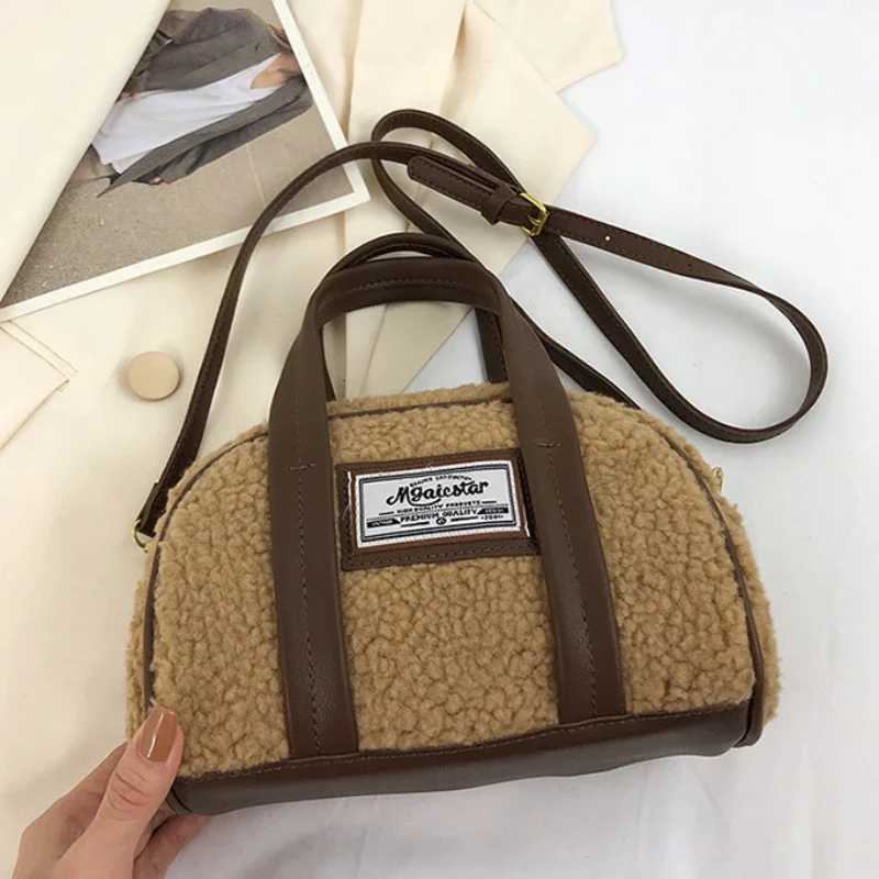 Children Messenger Bags Lamb Wool Purse and Handbag Women Fashionable Crossbody Bag Designer Bags Mother Kids Bags for Girl Sac Y251027