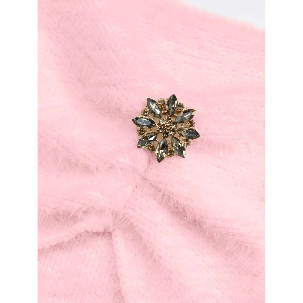 Elegant Off-Shoulder Sweater Soft T-Shirt With Belt, Chic Layering Top For Fall/Winter, All-Season Formal & Everyday Outfits - Women's Clothing, 