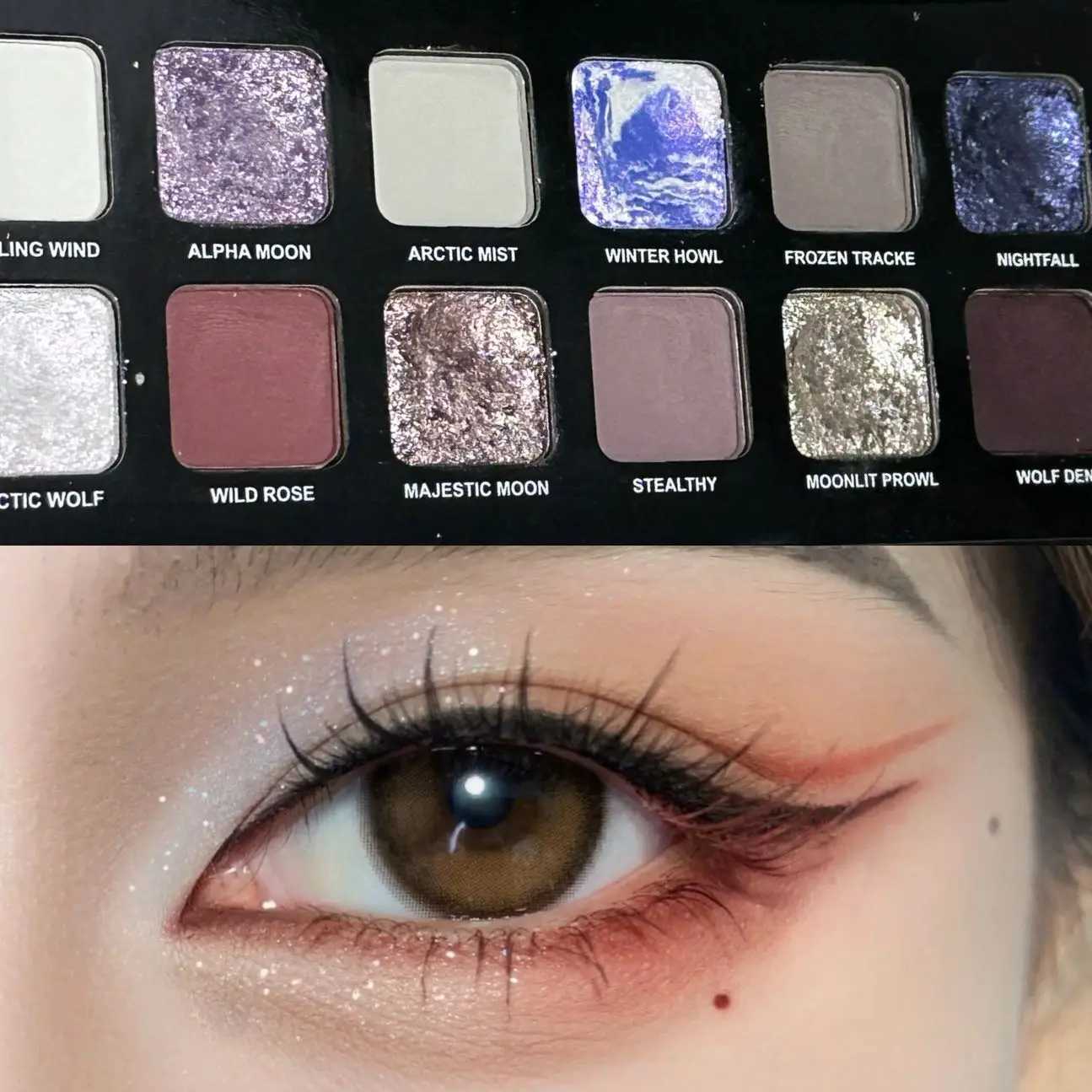 12 Colors Pearlescent Sparkling Eyeshadow Palette Waterproof Matte Smoky Wine Red Eye Shadow Polarized Blue Eyes Makeup PaletteXJ251027