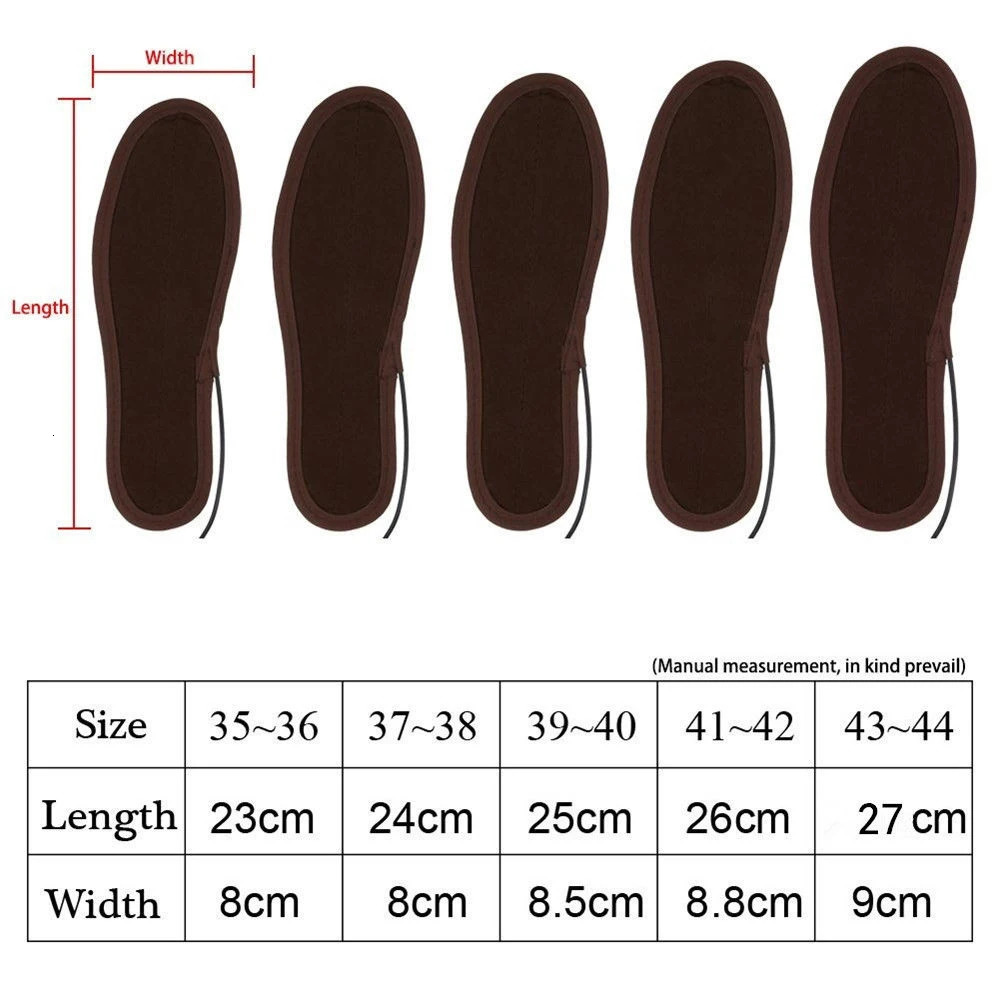 USB Heated Shoe Insoles Electric Foot Warming Pad Feet Warmer Sock Pad Mat Winter Outdoor Sports Heating Insole Winter Warm251020