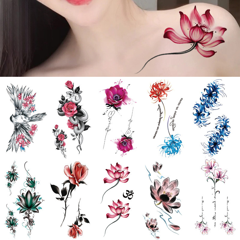 Small full arm waterproof tattoo sticker manufacturer in stock wholesale symbol totem animal skeleton small arm tattoo sticker