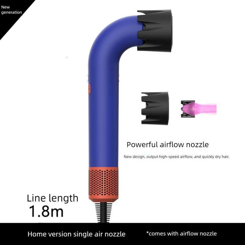 New HD Curved Pipe Negative Ion Salon High Speed Electric Home Use Hair Dryer