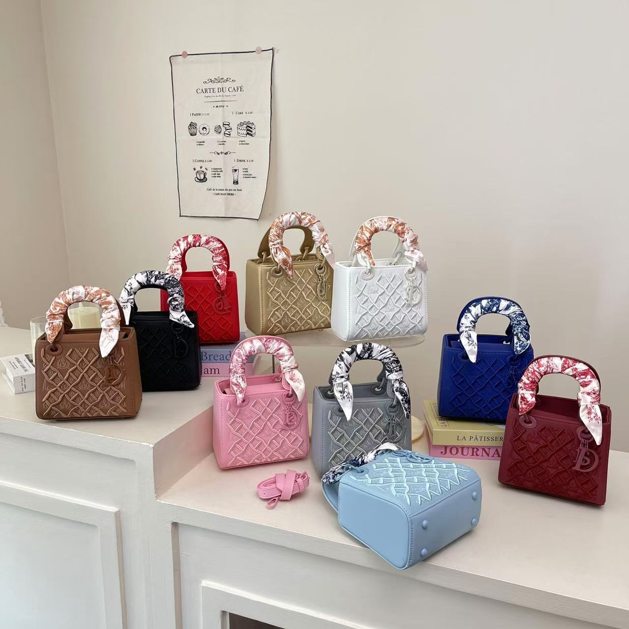 Free shipping designer bag Heavy Embroidery Versatile Bag New Fashion Scarf Handbag Women High-end Single Shoulder Crossbody Bag